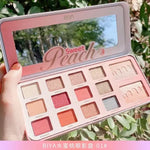 Biya 12 Colour Sweet Peach Eyeshadow - Elysian Vault