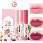 Dragon Ranee Waterproof Long Lasting Natural Fruit Lip Gloss (Set of 3) - Elysian Vault