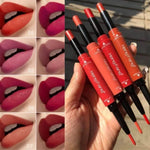 Heng Fang 2 in 1 Matte Lipstick Plus Lip Liner Pack Of 8 - Elysian Vault